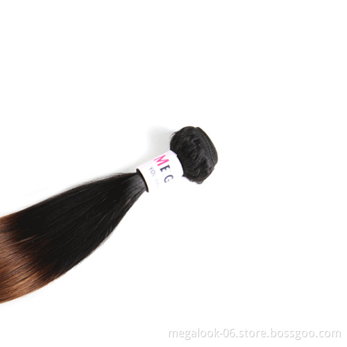 Megalook Hair Discounts Vietnamese Cuticle Aligned Raw Unprocessed 1B 4 27 Ombre Color Straight Virgin Hair Vendor